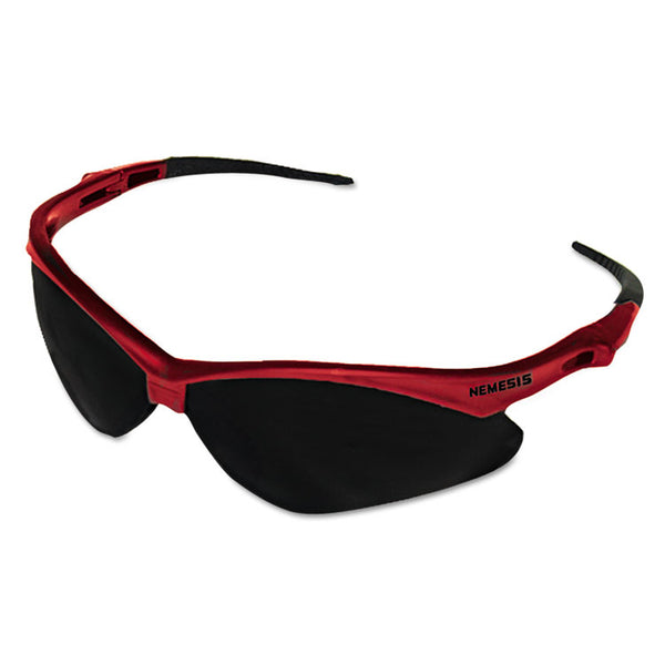 KleenGuard™ Nemesis Safety Glasses, Red Frame, Smoke Lens (KCC22611)