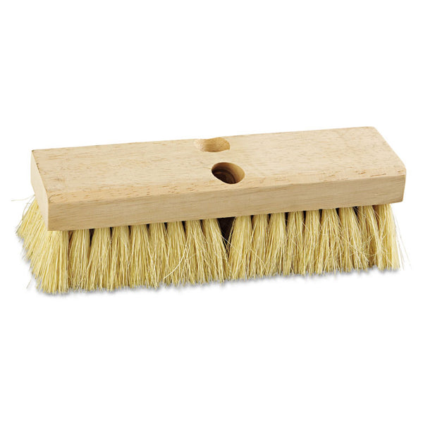 Boardwalk® Deck Brush Head, 2" White Tampico Bristles, 10" Brush (BWK3210)