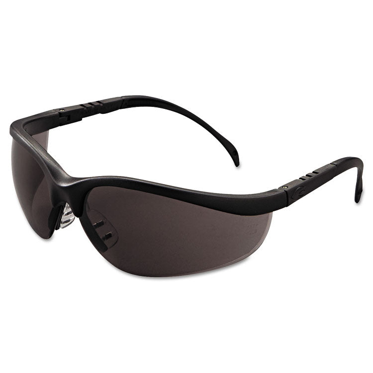 MCR™ Safety Klondike Safety Glasses, Matte Black Frame, Gray Lens, Each (CRWKD112)