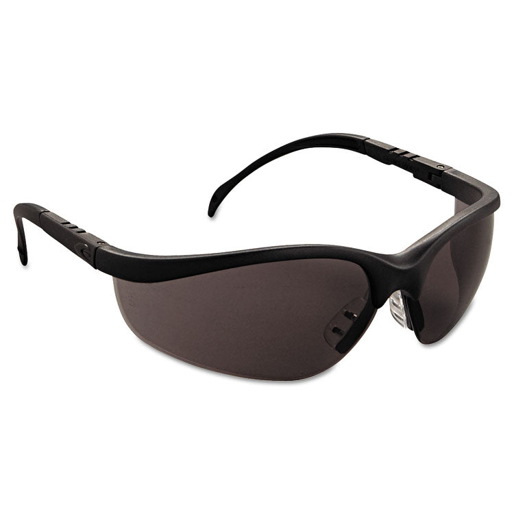 MCR™ Safety Klondike Safety Glasses, Matte Black Frame, Gray Lens, Each (CRWKD112)