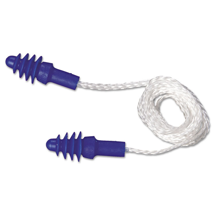 Howard Leight® by Honeywell DPAS-30W AirSoft Multiple-Use Earplugs, 27NRR, White Nylon Cord, BE, 100 Pairs (HOWDPAS30W) Box of 100 Pairs