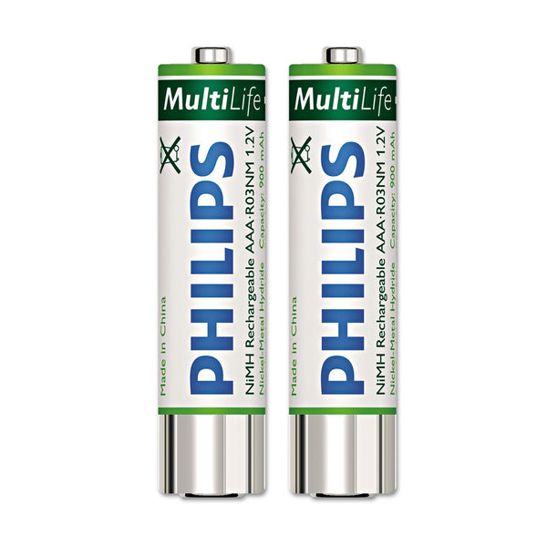 Philips® Rechargeable NiMH Batteries, AAA, 2/Pack (PSPLFH915400)