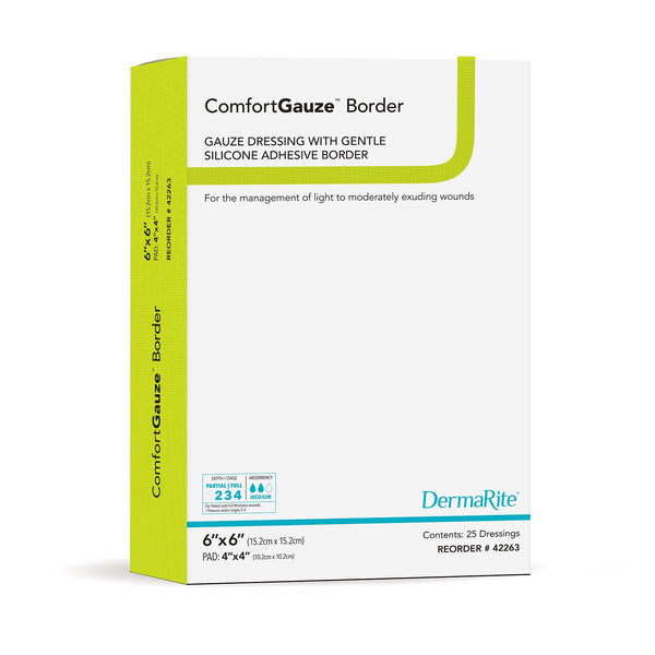 ComfortGauze™ Island Dressing 6 X 6 Inch Square Sterile (1265852_EA) 1/EA