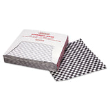 Bagcraft Grease-Resistant Paper Wraps and Liners, 12 x 12, Black Check, 1,000/Box, 5 Boxes/Carton (BGC057800)