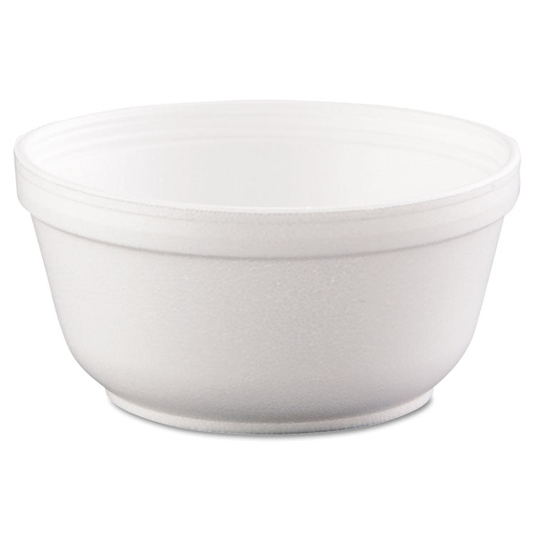 Dart® Insulated Foam Bowls, 12 oz, White, 50/Pack, 20 Packs/Carton (DCC12B32)