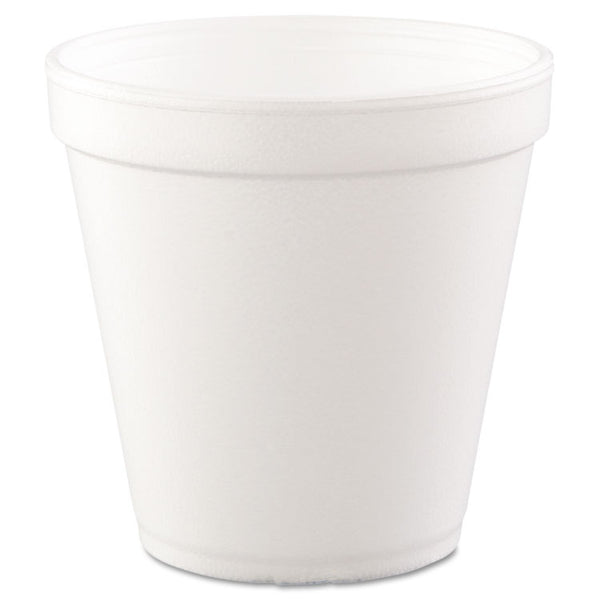 Dart® Foam Containers, Squat, 16 oz, White, 25/Bag, 20 Bags/Carton (DCC16MJ20)