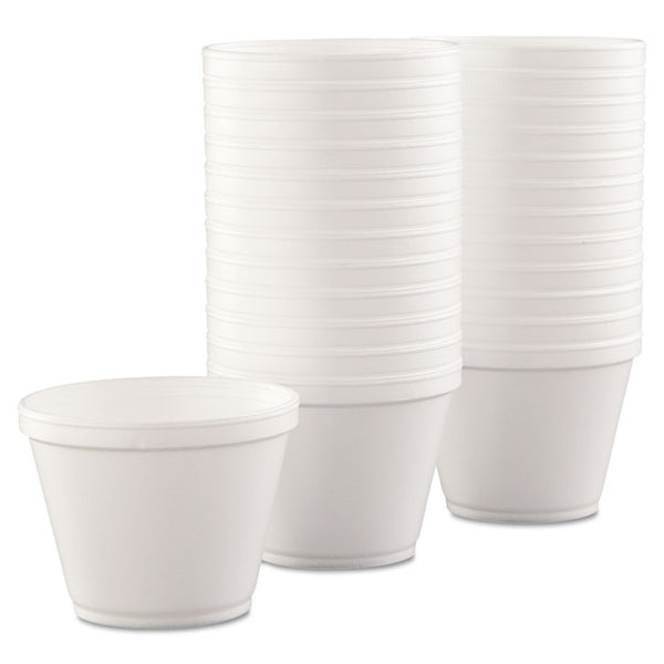 Dart® Food Containers, 12 oz, White, Foam, 25/Bag, 20 Bags/Carton (DCC12SJ20)