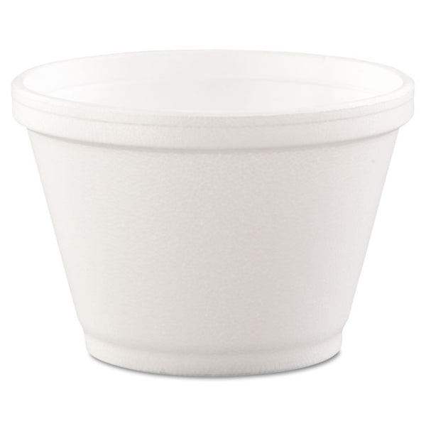 Dart® Foam Containers, 6 oz, White, 50/Bag, 20 Bags/Carton (DCC6SJ12)