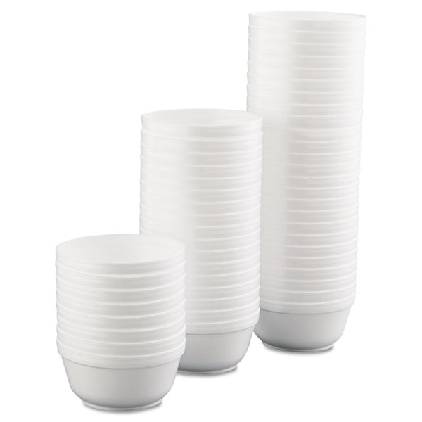 Dart® Insulated Foam Bowls, 12 oz, White, 50/Pack, 20 Packs/Carton (DCC12B32)