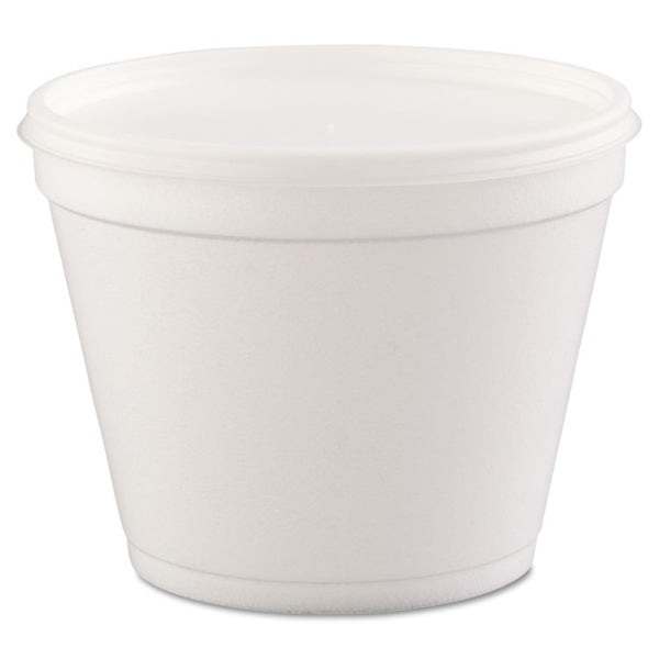Dart® Foam Containers, 24 oz, White, 25/Bag, 20 Bags/Carton (DCC24MJ48)