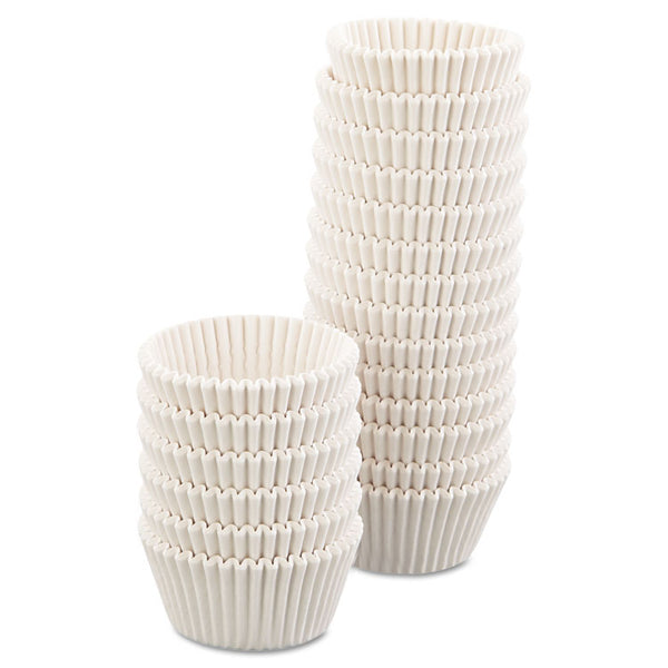Hoffmaster® Fluted Bake Cups, 4.5 Diameter x 1.25 h, White, Paper, 500/Pack, 20 Packs/Carton (HFM610032)