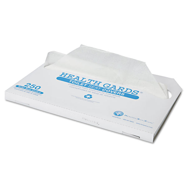 HOSPECO® Health Gards Toilet Seat Covers, Half-Fold, 14.25 x 16.5, White, 250/Pack, 4 Packs/Carton (HOSHG1000)