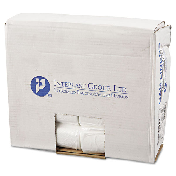Inteplast Group High-Density Commercial Can Liners, 16 gal, 6 microns, 24" x 33", Natural, 50 Bags/Roll, 20 Rolls/Carton (IBSEC243306N)