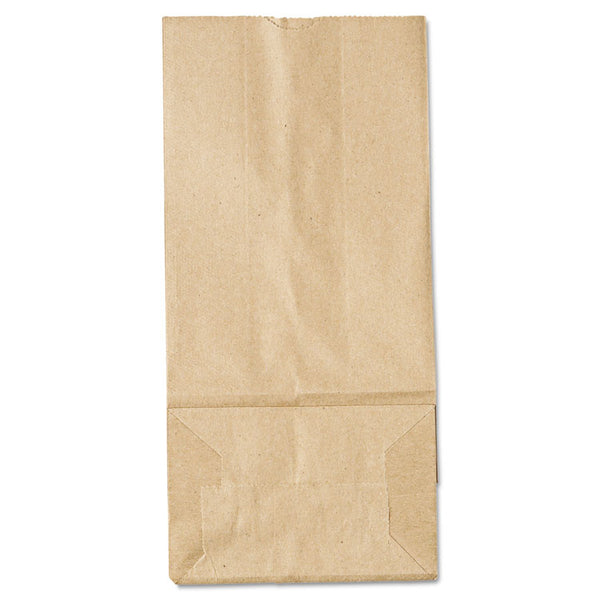 General Grocery Paper Bags, 35 lb Capacity, #5, 5.25" x 3.44" x 10.94", Kraft, 500 Bags (BAGGK5500)