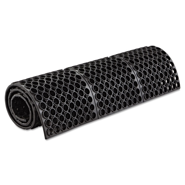 Crown Safewalk Heavy-Duty Anti-Fatigue Drainage Mat, General Purpose, 36 x 60, Black (CWNWSTF35BK)