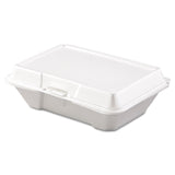 Dart® Foam Hinged Lid Containers, 1-Compartment, 6.4 x 9.3 x 2.9, White, 100/Pack, 2 Packs/Carton (DCC205HT1)