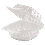 Dart® ClearSeal Hinged-Lid Plastic Containers, 5.8 x 6 x 3, Clear, Plastic, 125/Pack, 4 Packs/Carton (DCCC57PST1)