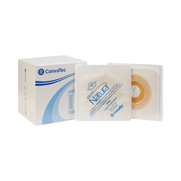 Sur-Fit Natura® Durahesive® Ostomy Barrier Moldable, Extended Wear Acrylic Tape 57 mm Flange Universal System Hydrocolloid 1-1/4 to 1-3/4 Inch Opening 4-1/2 X 4-1/2 Inch (461895_BX) 10/BX