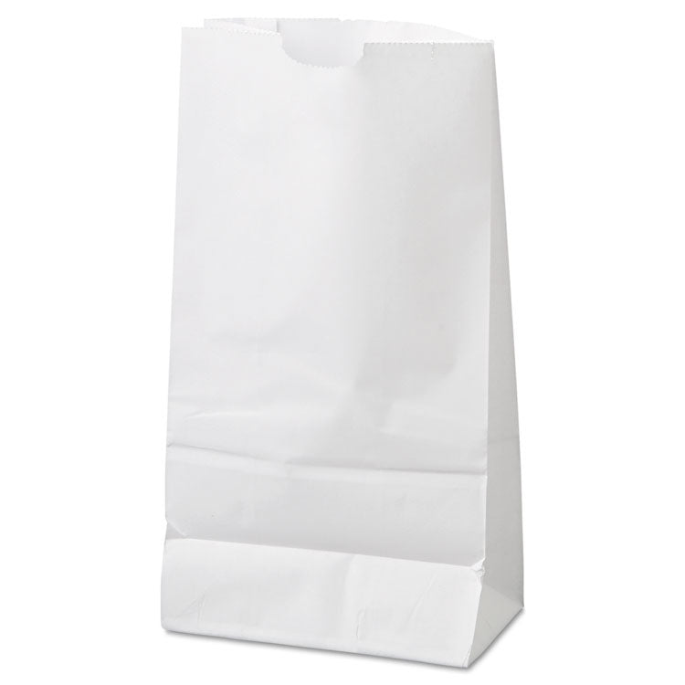 General Grocery Paper Bags, 35 lb Capacity, #6, 6" x 3.63" x 11.06", White, 500 Bags (BAGGW6500)