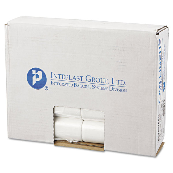 Inteplast Group High-Density Commercial Can Liners, 10 gal, 6 microns, 24" x 24", Natural, 1,000/Carton (IBSEC242406N)