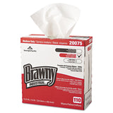 Brawny® Professional Tall Dispenser All-Purpose DRC Wipers, 1-Ply, 9.25 x 16, Unscented, White, 110/Box 10 Boxes/Carton (GPC20075) 10 Boxes of 110