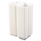 Dart® Foam Hinged Lid Containers, 1-Compartment, 6.4 x 9.3 x 2.9, White, 100/Pack, 2 Packs/Carton (DCC205HT1)