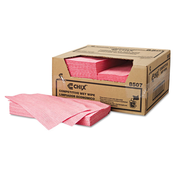 Chicopee Wet Wipes, 11 1/2 x 24, White/Pink, 200/Carton (8507CHIC) Box of 200