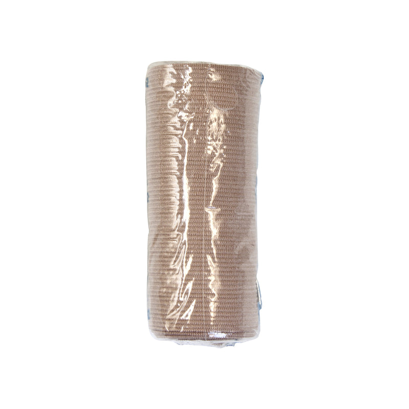 Dynarex® Elastic Bandage 4 Inch X 4-1/2 Yard Clip Detached Closure Tan NonSterile Standard Compression (885052_BX) 10/BX