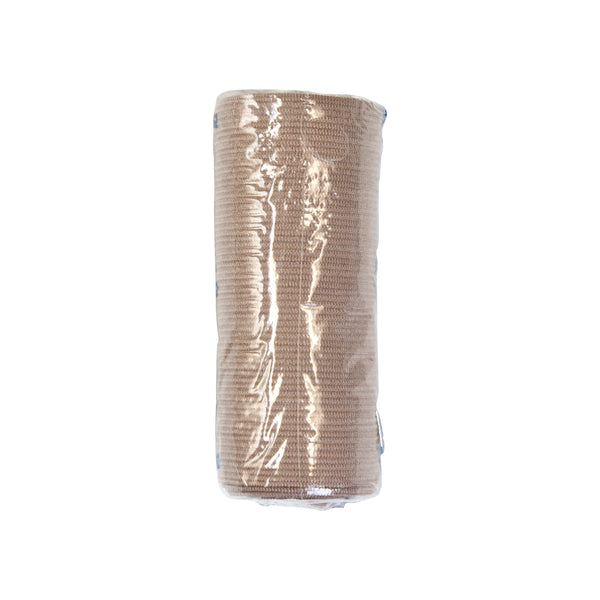 Dynarex® Elastic Bandage 4 Inch X 4-1/2 Yard Clip Detached Closure Tan NonSterile Standard Compression (885052_CS) 50/CS