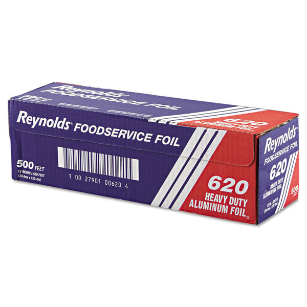 Reynolds Wrap® Heavy Duty Aluminum Foil Roll, 12" x 500 ft, Silver (RFP620)