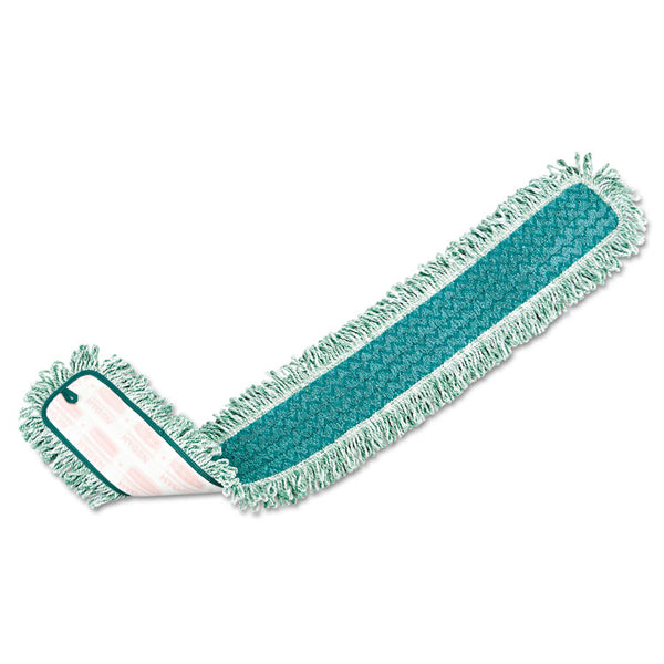 Rubbermaid® Commercial HYGEN™ HYGEN Dust Mop Heads With Fringe, Green, 48", Microfiber (RCPQ449)