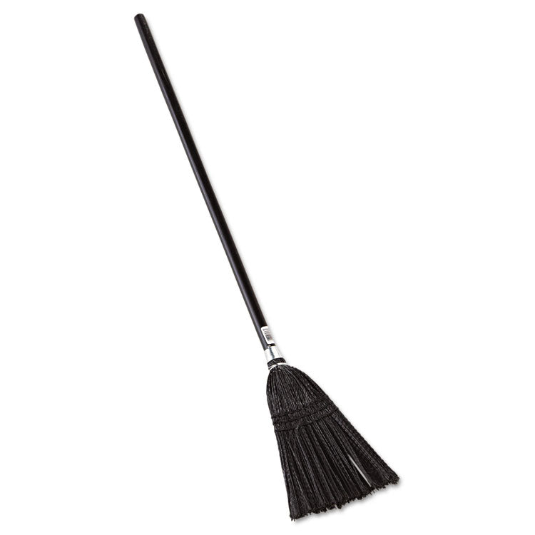 Rubbermaid® Commercial Lobby Pro Synthetic-Fill Broom, Synthetic Bristles, 37.5" Overall Length, Black (RCP2536)