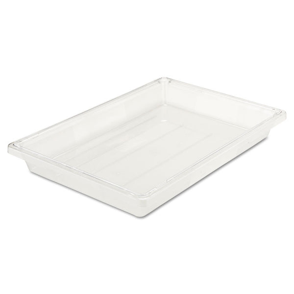 Rubbermaid® Commercial Food/Tote Boxes, 5 gal, 26 x 18 x 3.5, Clear, Plastic (RCP3306CLE)