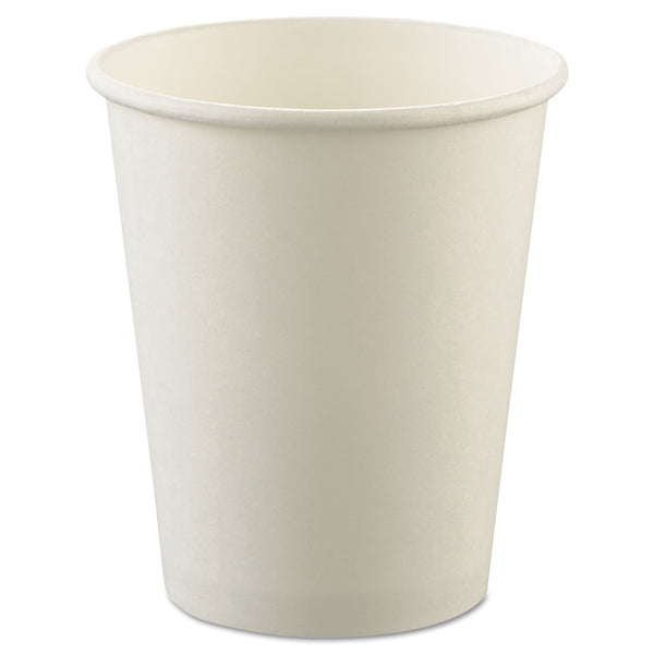 SOLO® Uncoated Paper Cups, Hot Drink, 8 oz, White, 1,000/Carton (SCCU508NU)