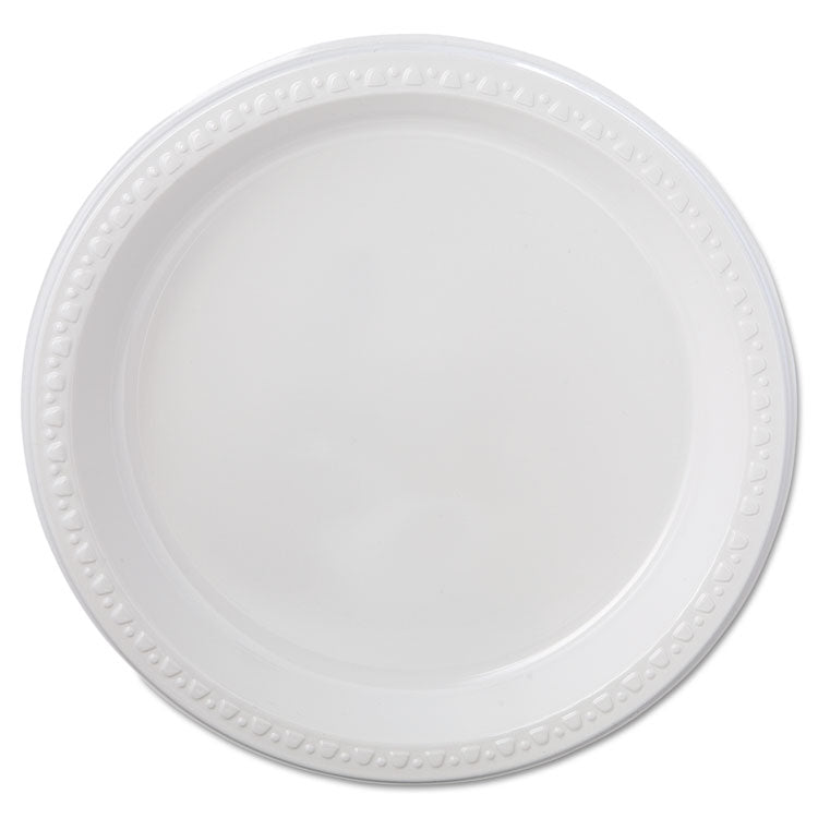 Chinet® Heavyweight Plastic Plates, 9" dia, White, 125/Pack, 4 Packs/Carton (HUH81209) Case of 500