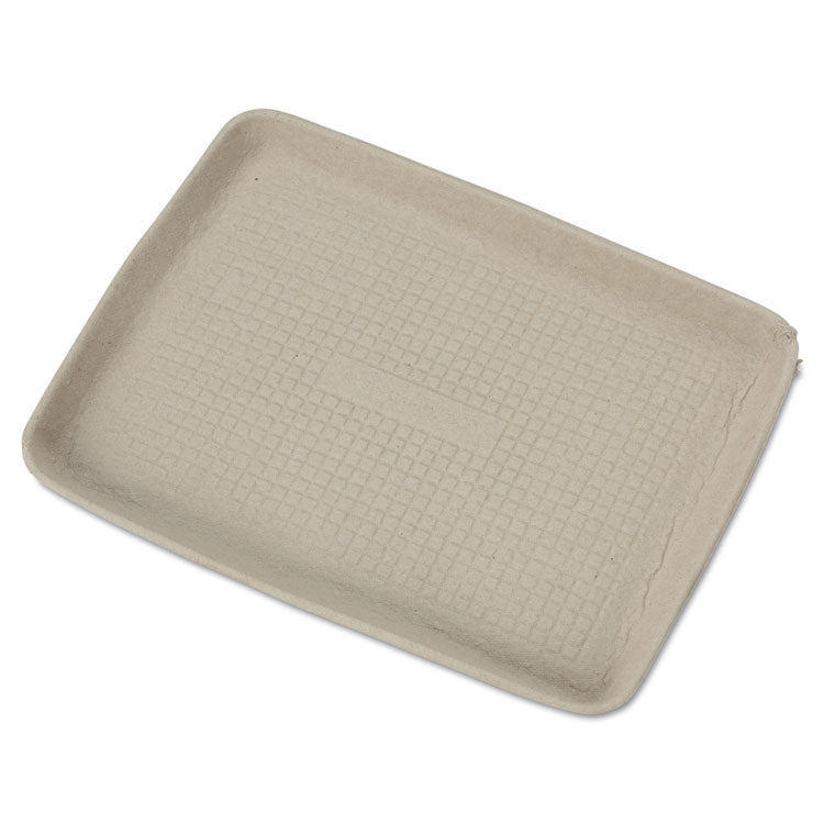 Chinet® StrongHolder Molded Fiber Food Trays, 1-Compartment, 9 x 12 x 1, Beige, Paper, 250/Carton (HUH20815) Case of 250