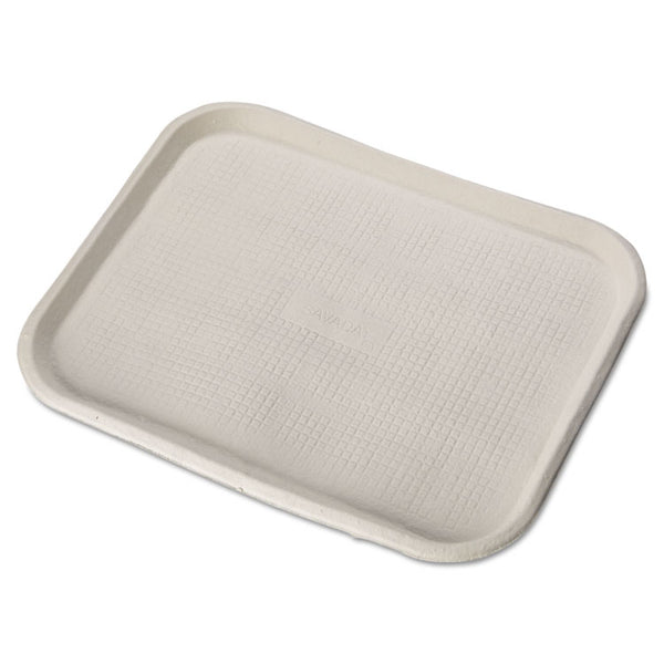 Chinet® Savaday Molded Fiber Food Trays, 1-Compartment, 14 x 18, White, Paper, 100/Carton (HUH20804CT)