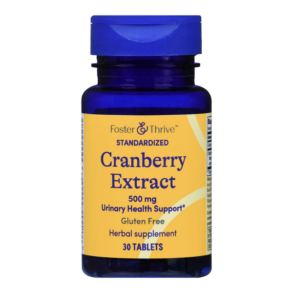 Foster & Thrive™ Dietary Supplement Cranberry 500 mg Strength Tablet 30 per Bottle (1238887_BT) 1/BT