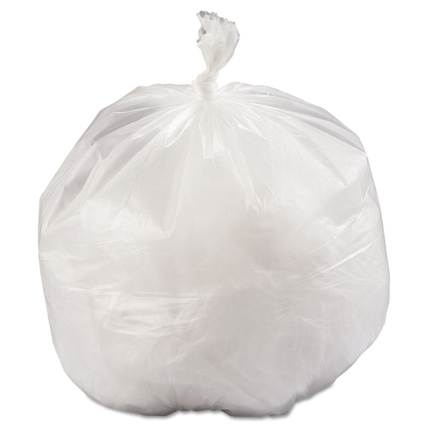 Inteplast Group High-Density Commercial Can Liners, 33 gal, 11.94 mic, 33" x 39", Natural, Interleaved Roll, 25 Bags/Roll, 6 Rolls/Carton (IBSLG334013NC) Case of 400