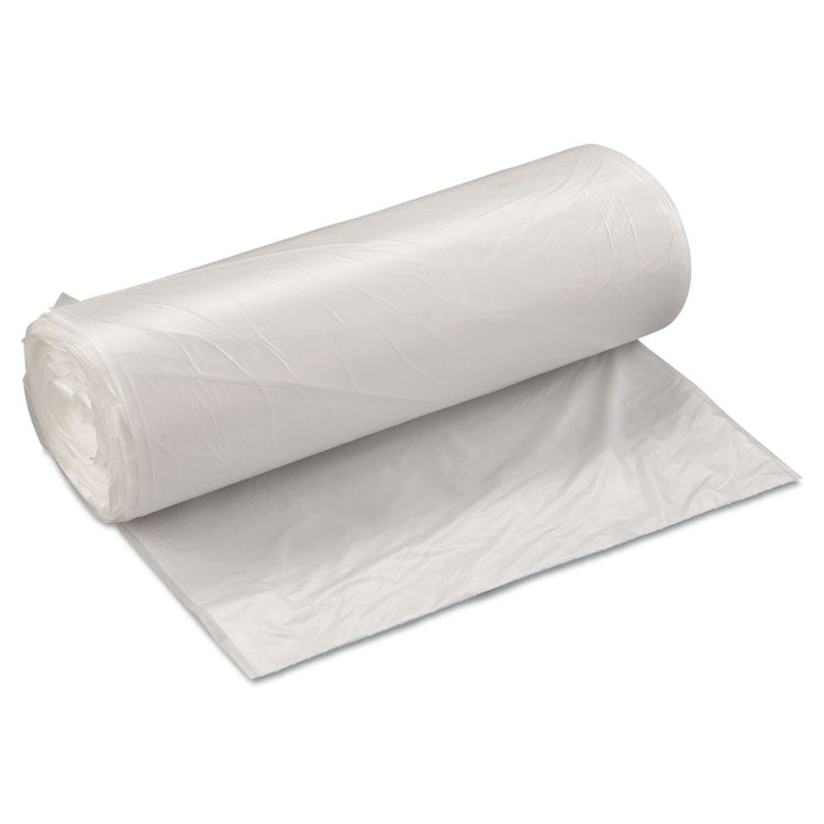 Inteplast Group High-Density Commercial Can Liners Value Pack, 60 gal, 19 microns, 38" x 58", Clear, 25 Bags/Roll, 6 Rolls/Carton (IBSVALH3860N22) 6 Rolls