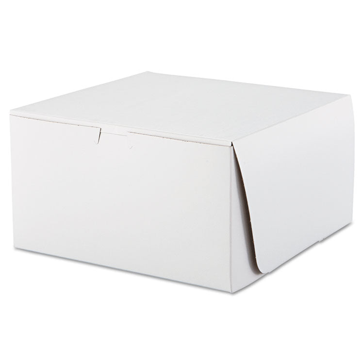 SCT® White One-Piece Non-Window Bakery Boxes, 10 x 10 x 5.5, White, Paper, 100/Carton (SCH0977) Case of 100