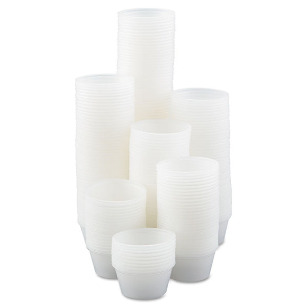 Dart® Polystyrene Portion Cups, 2 oz, Translucent, 250/Bag, 10 Bags/Carton (DCCP200N)
