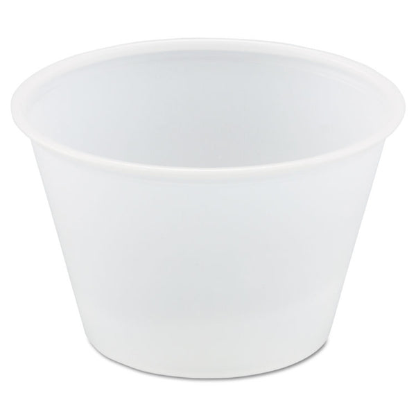 Dart® Polystyrene Portion Cups, 4 oz, Translucent, 250/Bag, 10 Bags/Carton (DCCP400N) Case of 2500