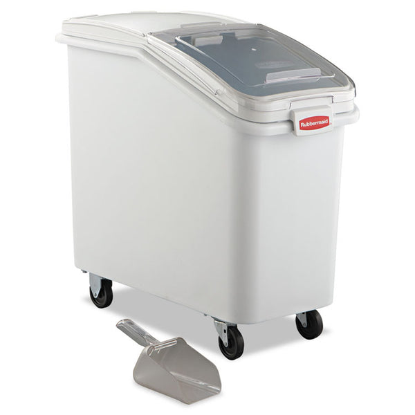Rubbermaid® Commercial ProSave Mobile Ingredient Bin, 26.18 gal, 15.5 x 29.5 x 28, White, Plastic (RCP360288WHI)
