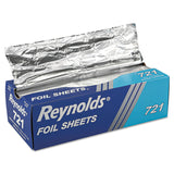 Reynolds Wrap® Interfolded Aluminum Foil Sheets, 12 x 10.75, Silver, 500/Box, 6 Boxes/Carton (RFP721)