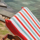 Hospeco® Cabo Cabana Chaise Cover 30x85 Red/Blue, 12/Case (HOSCC-CC-OR-BL-CS) Case of 12