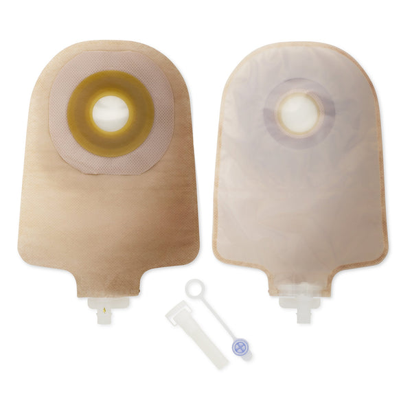 Premier™ Urostomy Pouch One-Piece System 9 Inch Length Flat, Pre-Cut 1-1/2 Inch Stoma Drainable (304038_BX) 10/BX