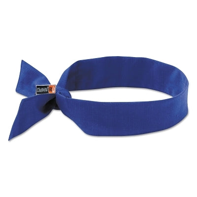 Ergodyne Chill-Its 6700FR Evaporative Flame Resistent Cooling Bandanas, Solid Blue (150-12607) 6 EA / CA