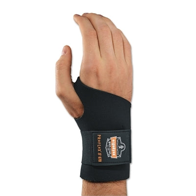 Ergodyne ProFlex® 670 Ambidextrous Single Strap Wrist Support, Small, Black (150-16612) Each
