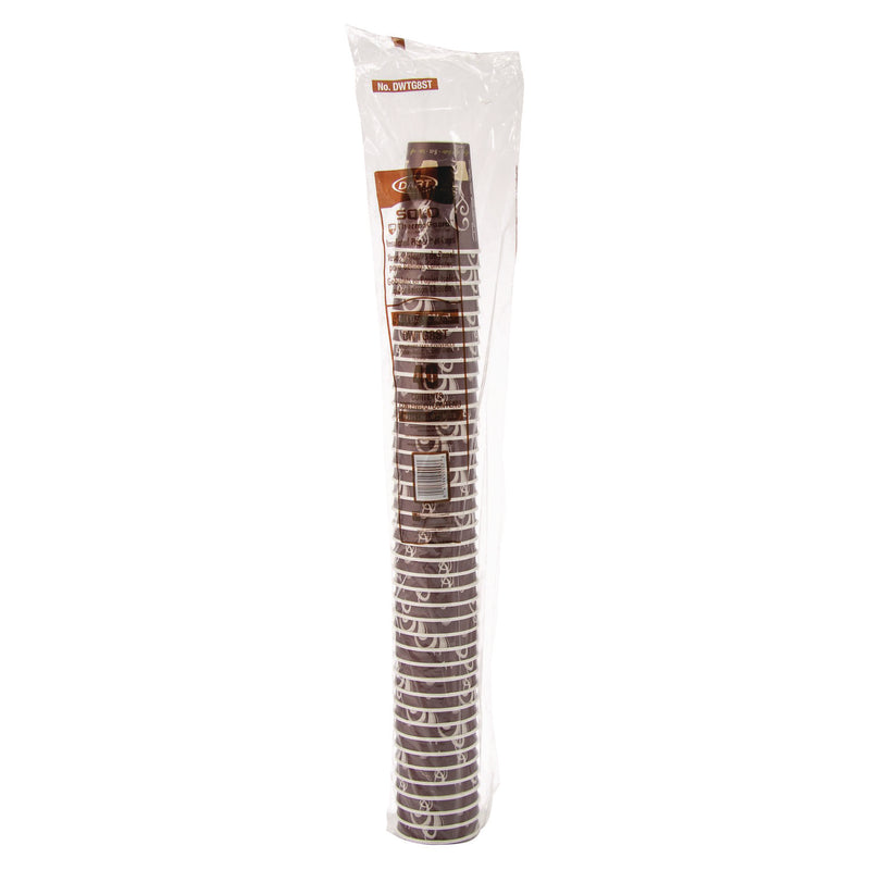 Solo Thermoguard Insulated Paper Hot Cups, 8 oz, Steam Print Design, 1,000/Carton (DCCDWTG8ST) Case of 1000